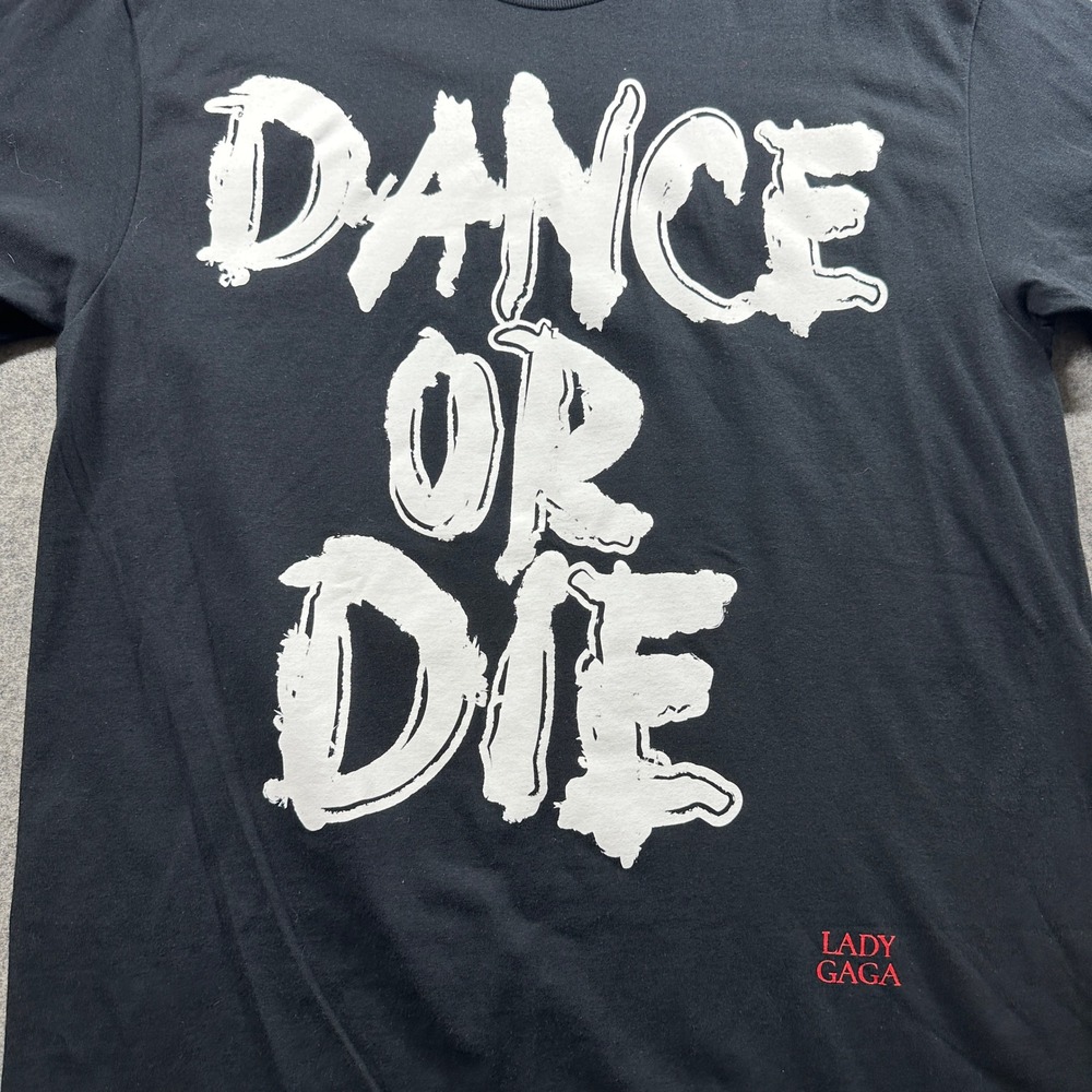 Lady Gaga T-Shirt Unisex Large Black Dance Or Die The Mayhem Ball Tour 2025 2026 - Picture 4 of 7